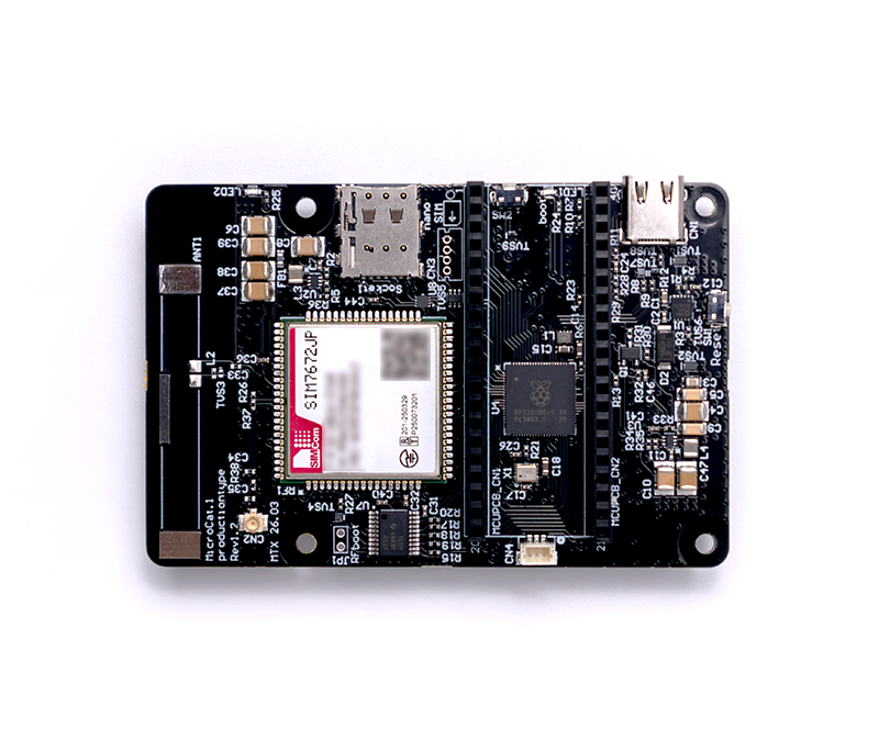 MicroCat.1 - IoT用 LTE(Cat.1 bis) 通信マイコンボード - Python4G通信組込機器