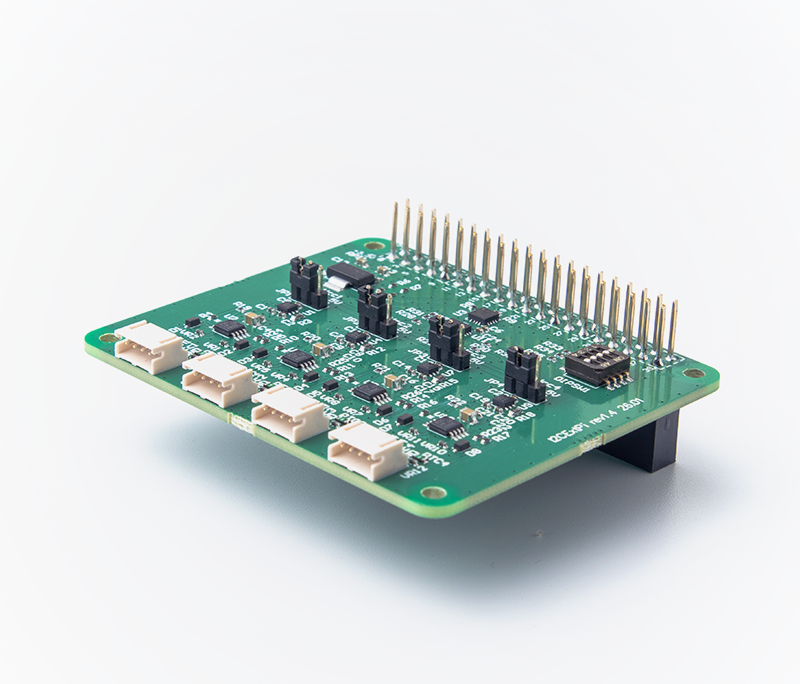 ラズパイ対応センサシリーズ - センサ用4chインターフェース基板